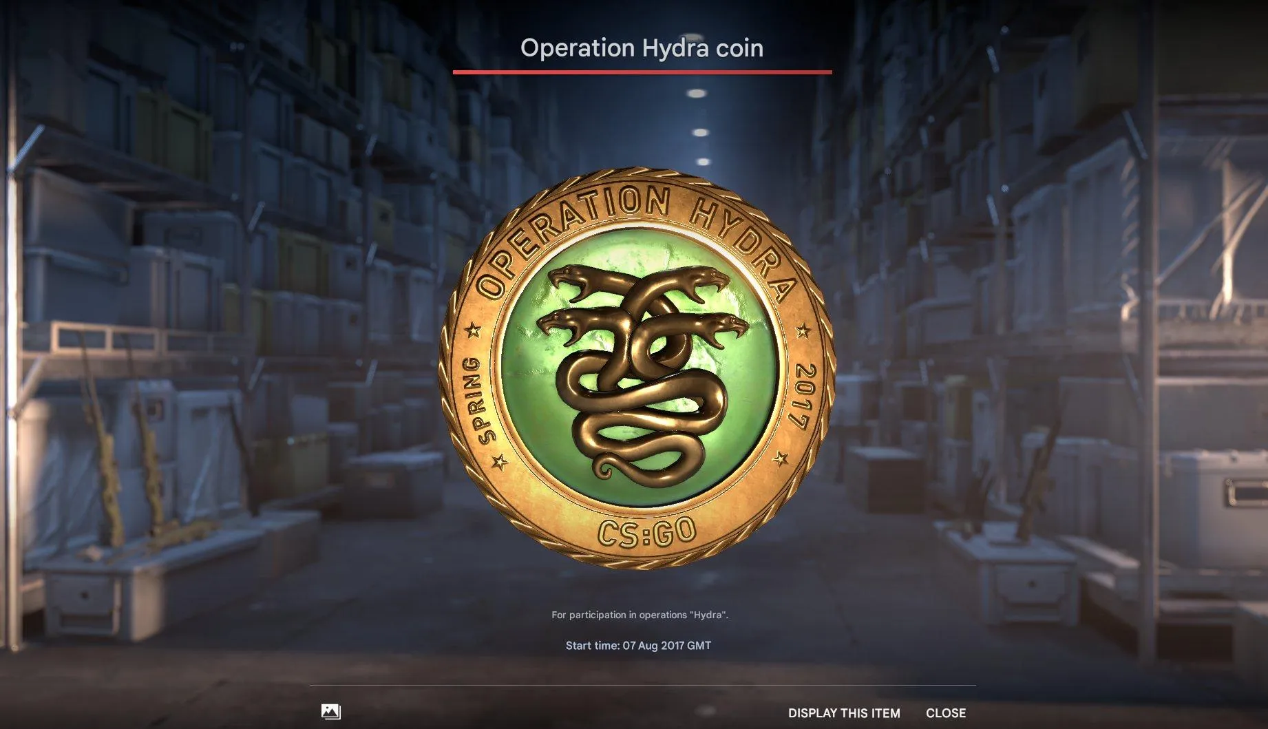 CS178 Prime Status | 5 Medals | 10-Year & 5-Year Coins | Rank 17 | Level 23 | 111 Hours | Loyalty & Global Offensive Medals | Operation Hydra Coin | Collection of Popular Steam Games 